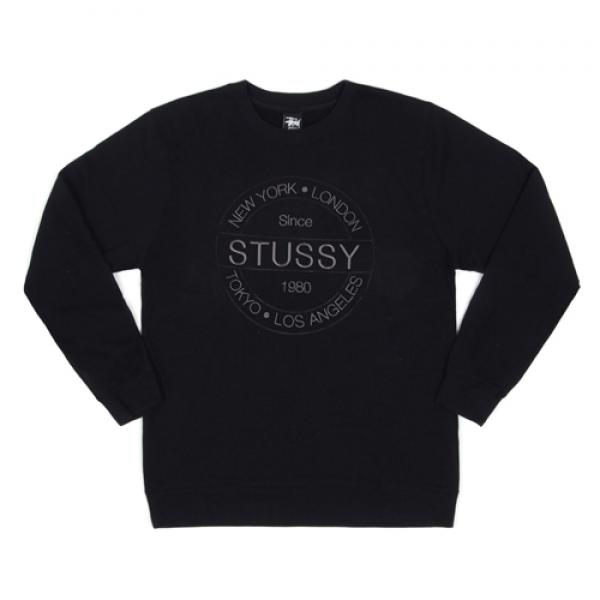 ROUND STAMP CREW-BLK